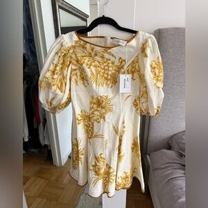 Brand new with tags Zimmermann linen dress size 0P or 00